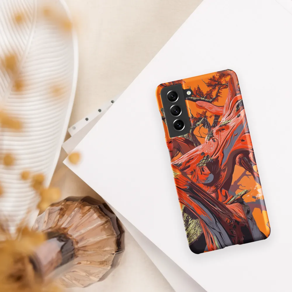 Life in Motion: An Abstract Tree | Phone Case |  S21 | Snap Case | Matte