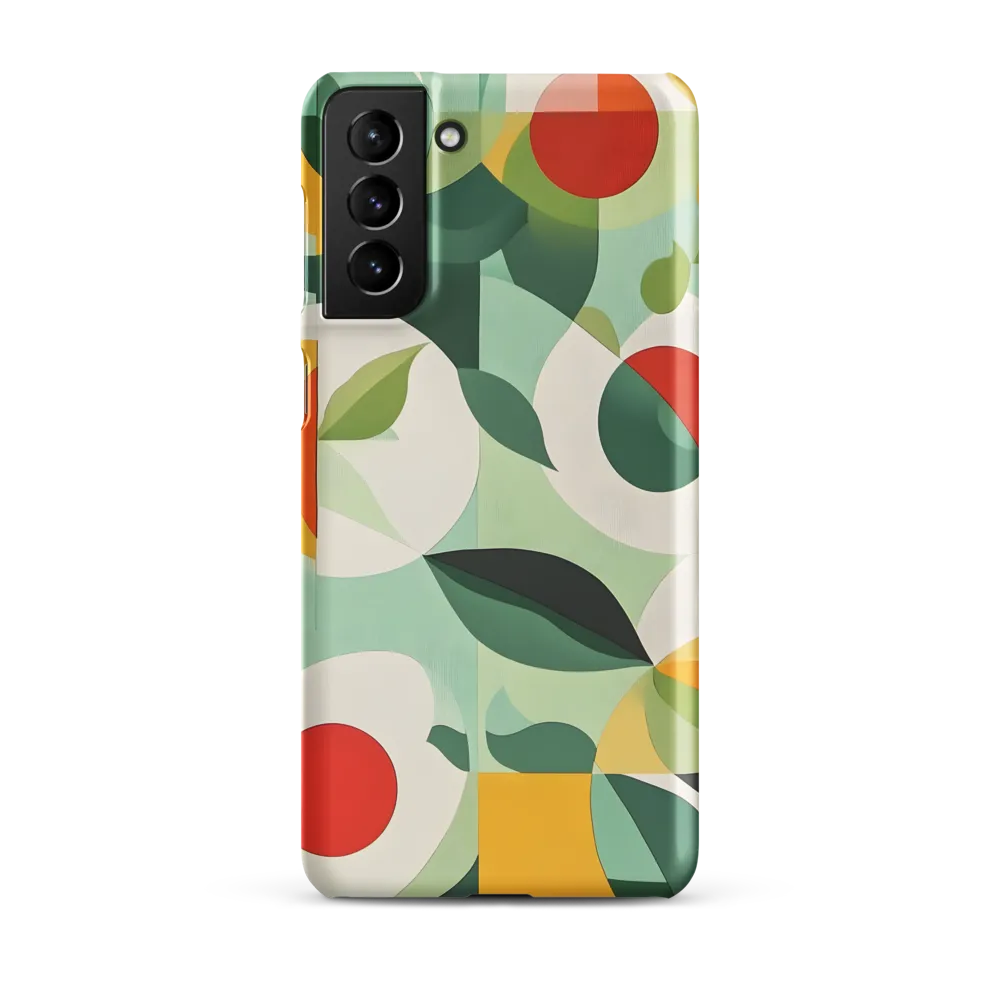Harmony in Shapes: A Playful Abstract Design | Phone Case |  S21 Plus | Snap Case | Matte