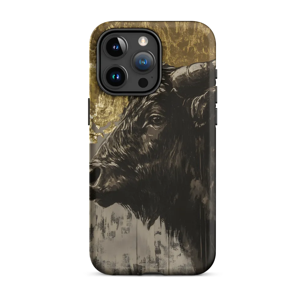 Majestic Bull Against the Golden Horizon