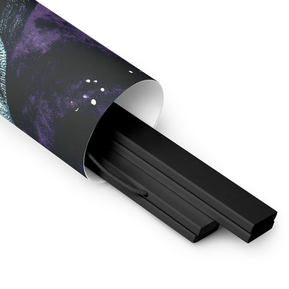 Beyond the Stars | Poster With Black Wood Hanger | 18″×18″