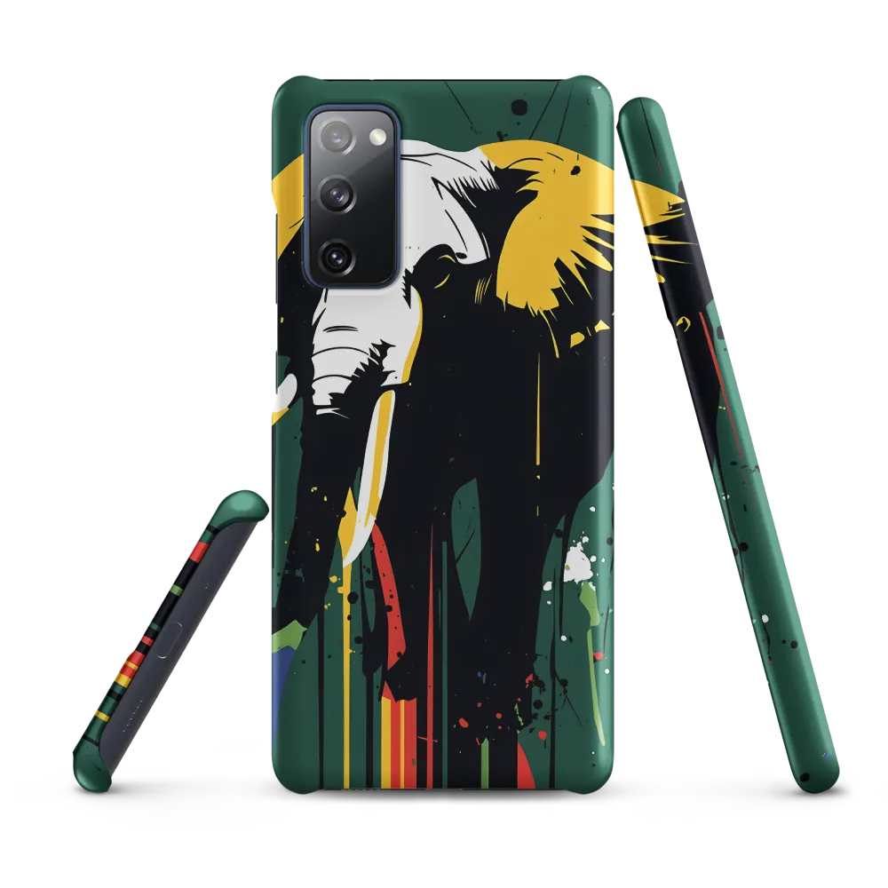 Majestic Minimalism: The Colorful Elephant