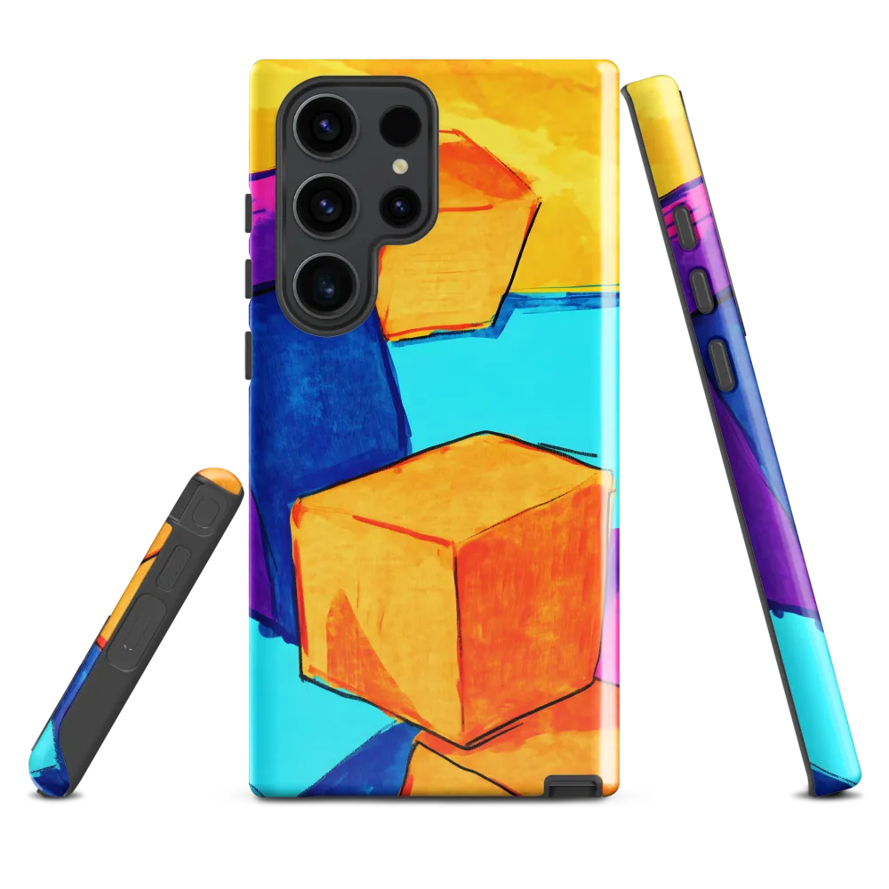 Playful Cubes in Vibrant Harmony