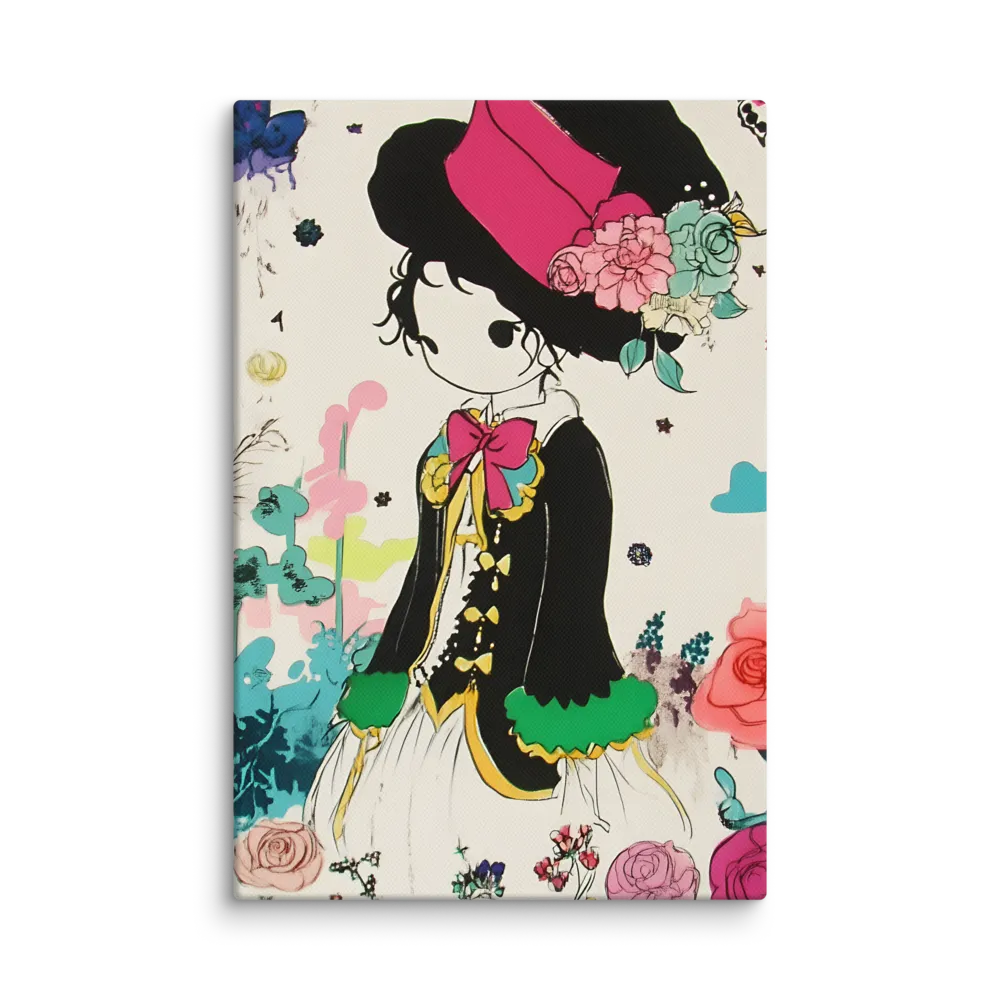 Whimsical Garden Reverie | Canvas | 8″×12″