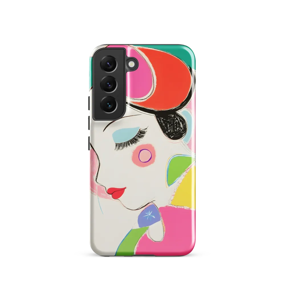 Whimsical Portrait in Colorful Abstraction