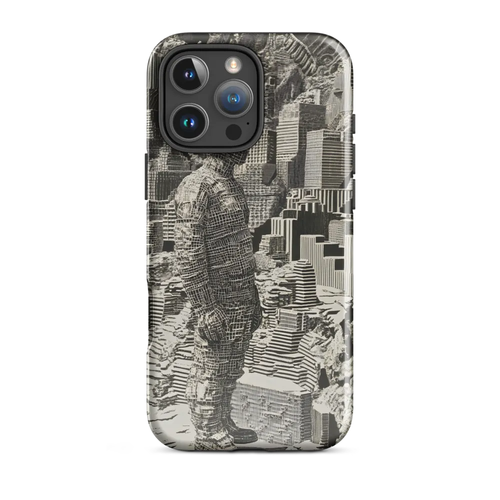 Contemplation in an Abstract Landscape | Phone Case |  16 Pro Max | Tough Case | Glossy