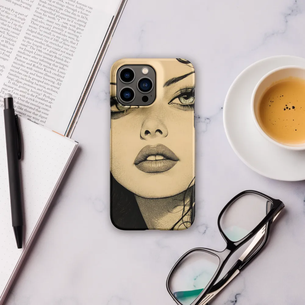 Enigmatic Gaze | Phone Case |  14 Pro Max | Snap Case | Matte