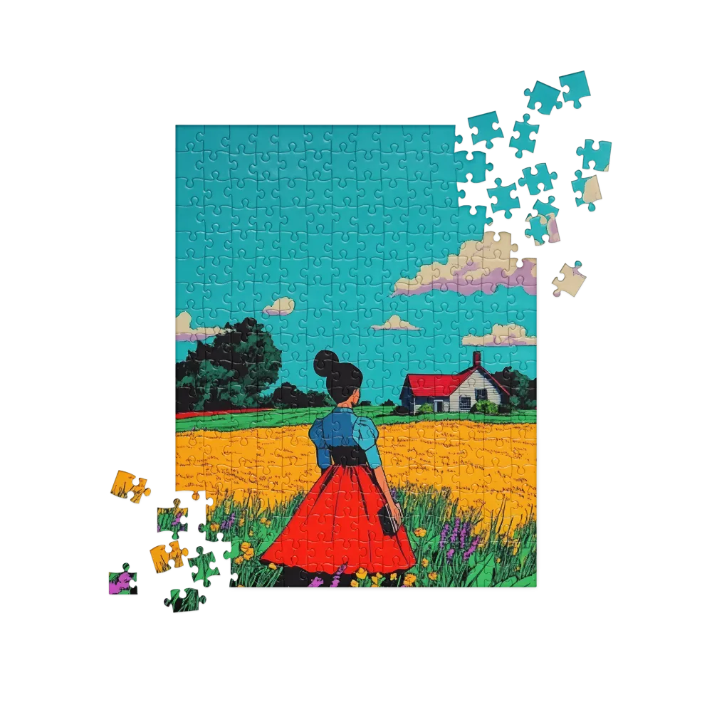 Whispers of a Sunlit Meadow | Jigsaw Puzzle | 252 pieces