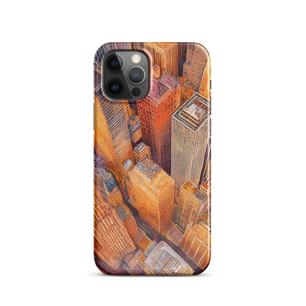 Urban Symphony in Orange and Purple