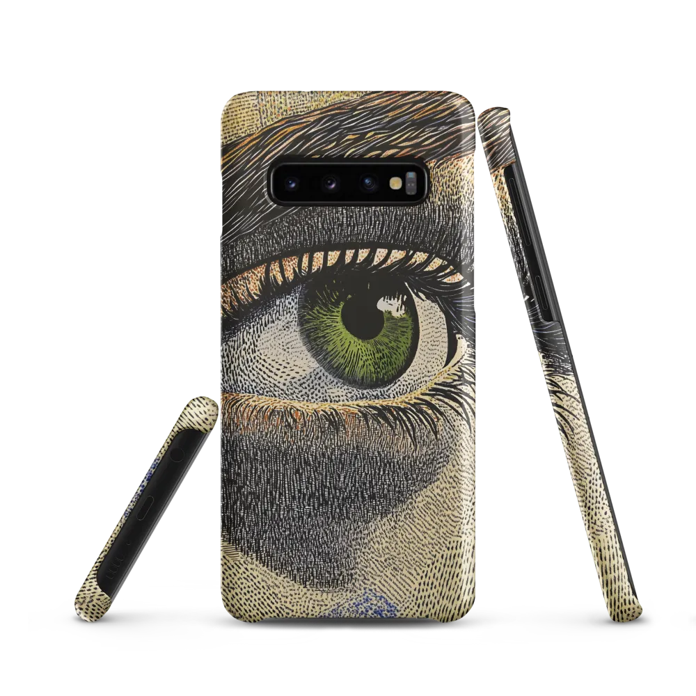 Intrigue in Green | Phone Case |  S10 | Snap Case | Matte