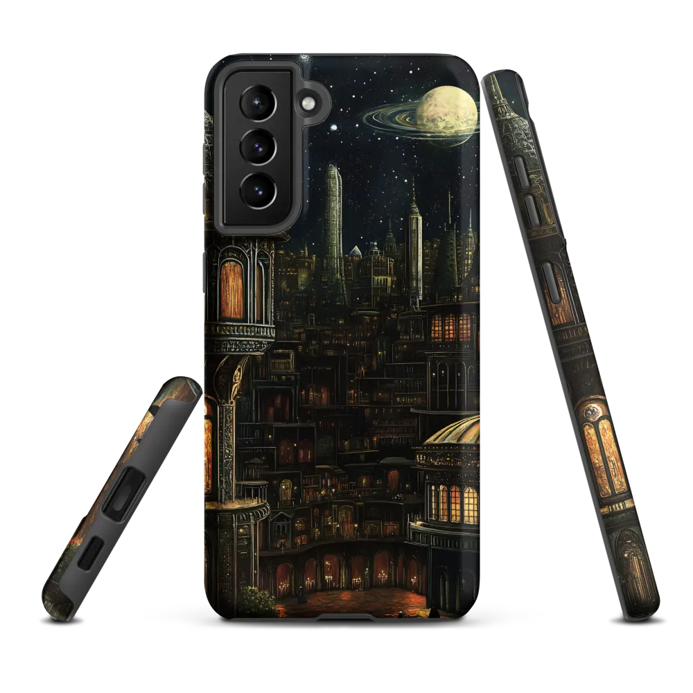 Celestial Enigma: A Surreal Cityscape