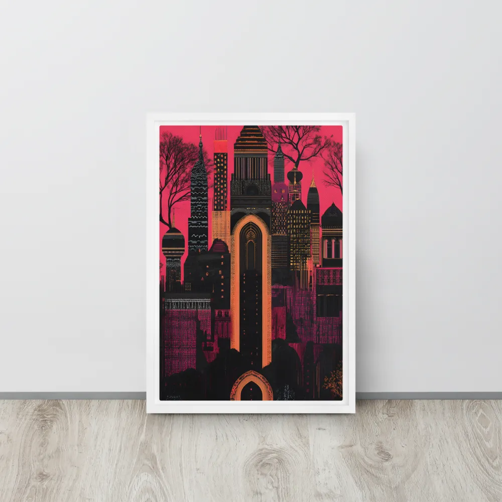 Urban Reverie | Canvas with White Frame | 12″×18″