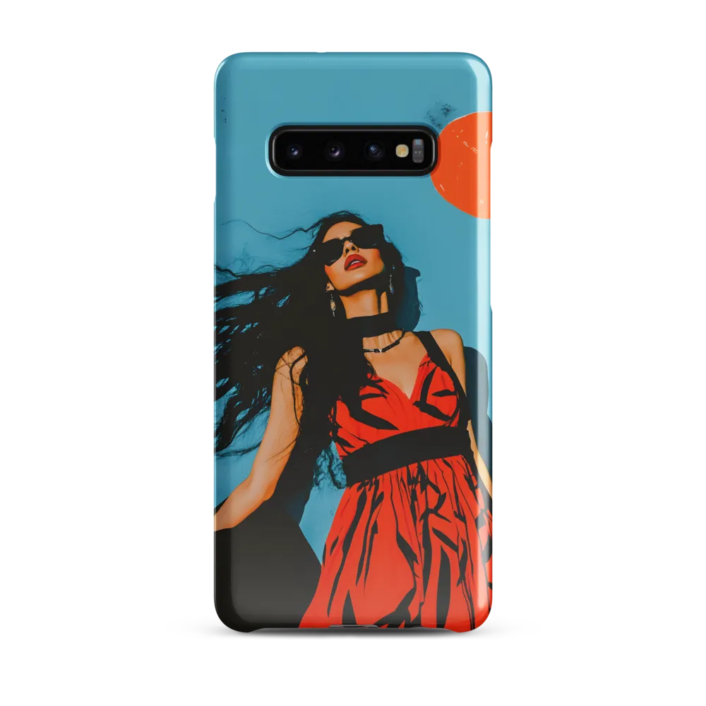 Sunset in Fashion: A Modern Portrait | Phone Case |  S10 Plus | Snap Case | Glossy