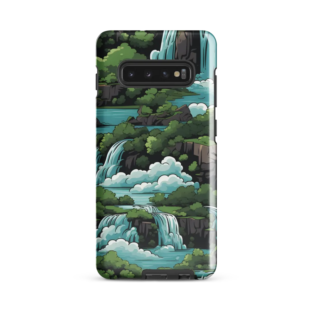 Harmonious Cascades | Phone Case |  S10 Plus | Tough Case | Glossy