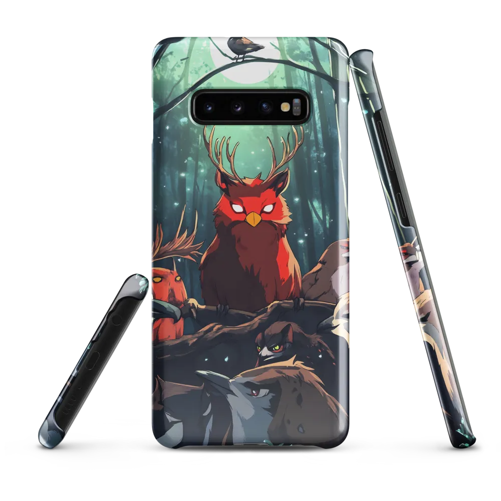 Gathering in the Moonlit Forest | Phone Case |  S10 Plus | Snap Case | Glossy