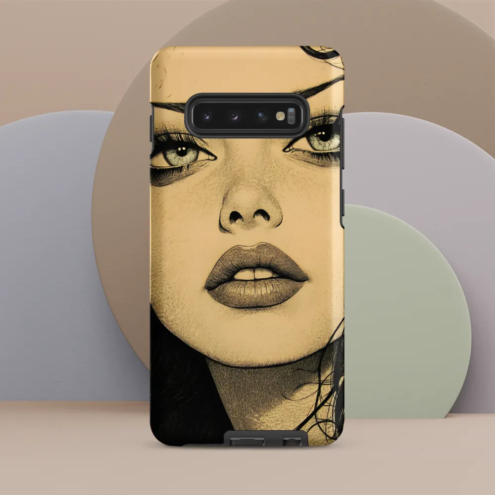 Enigmatic Gaze | Phone Case |  S10 Plus | Tough Case | Matte