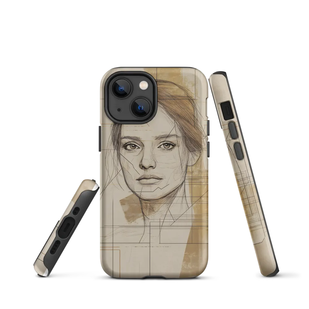 Geometric Elegance: A Modern Portrait