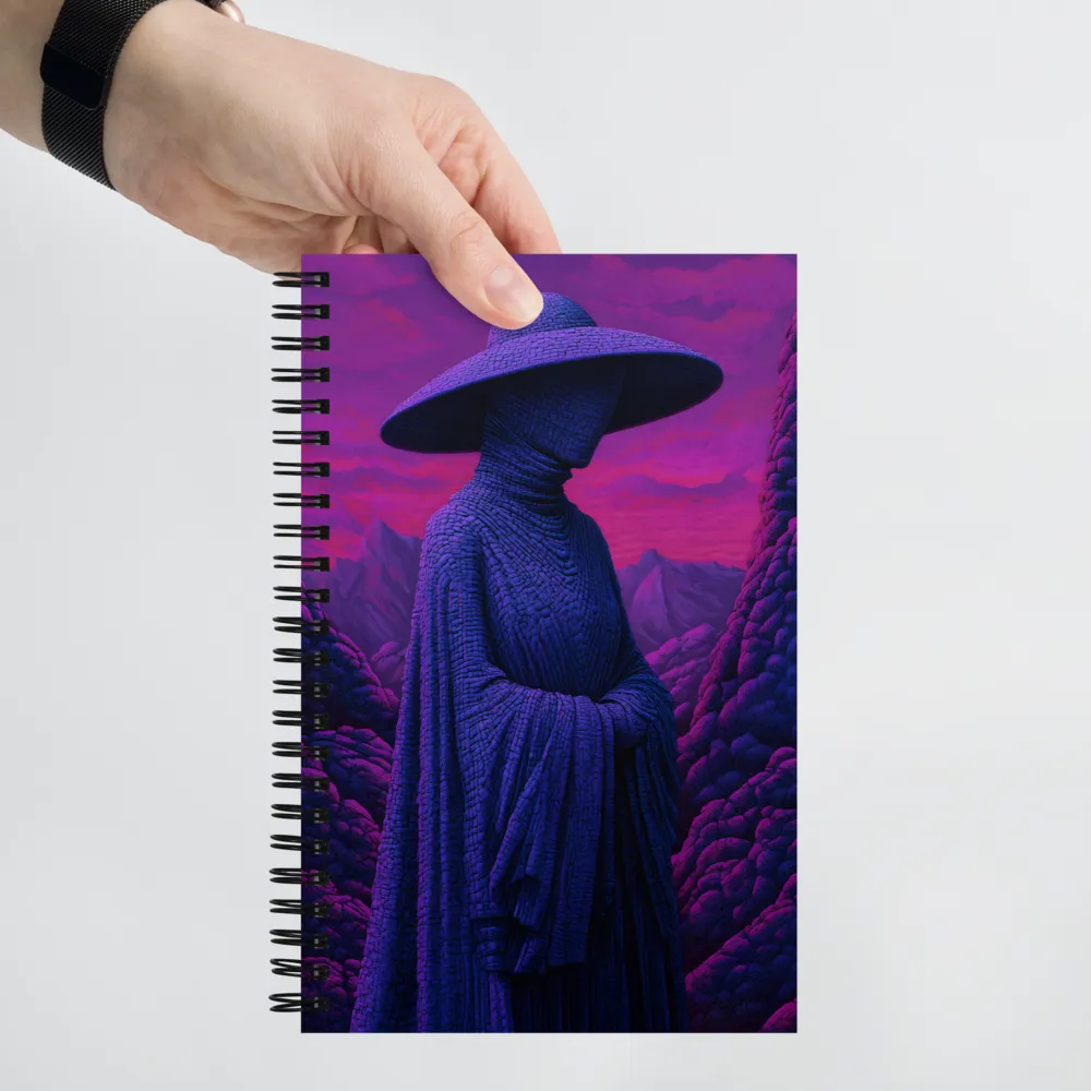 The Enigma of the Cloaked Figure | Spiral Notebook