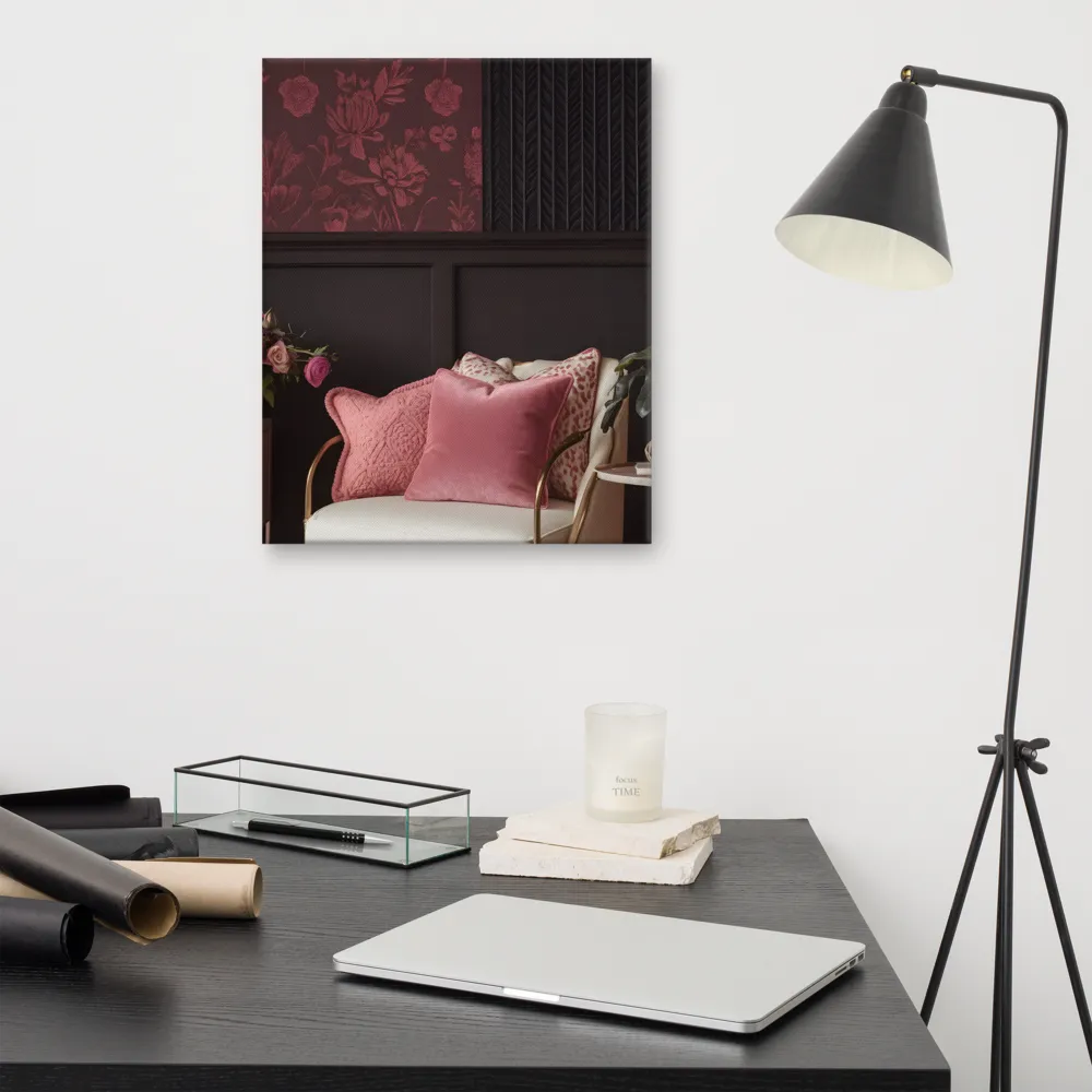 Elegance in Contrast: A Modern Interior Design | Canvas | 16″×20″