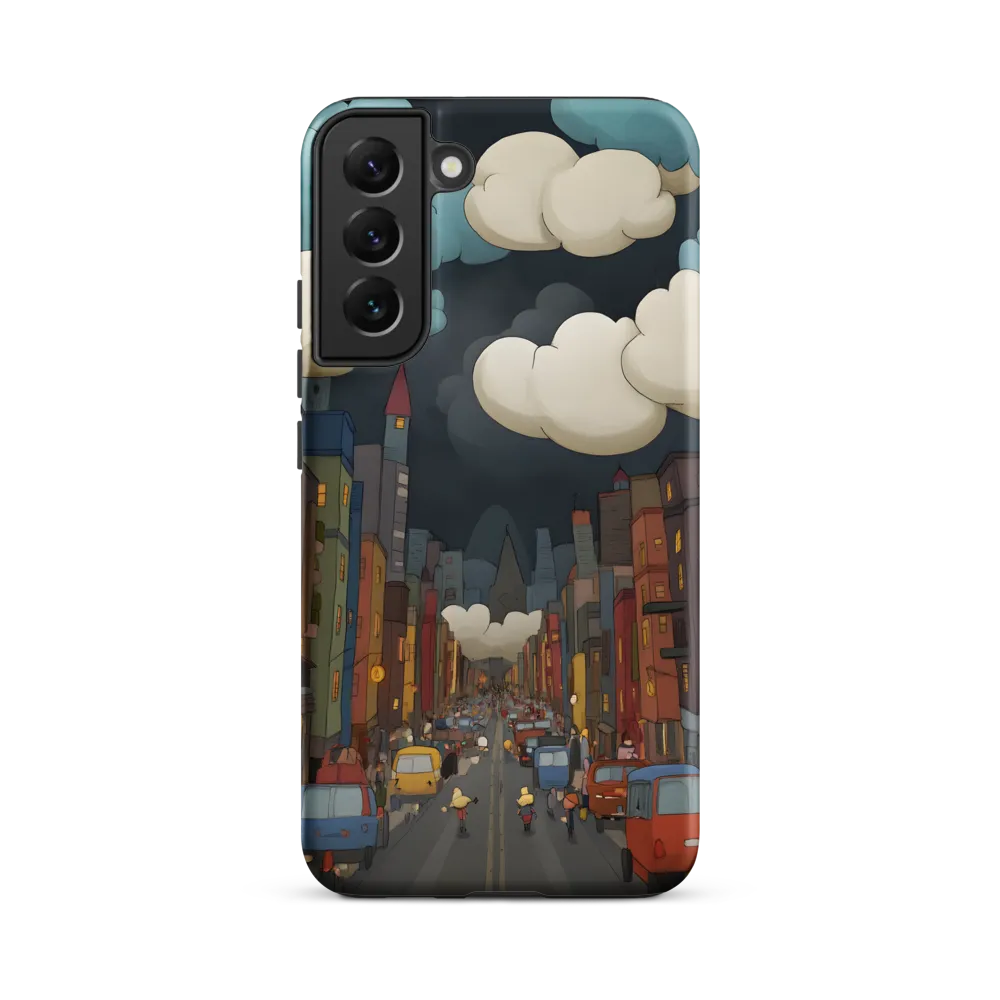 Urban Symphony: A City Awakens at Dusk | Phone Case |  S22 Plus | Tough Case | Matte