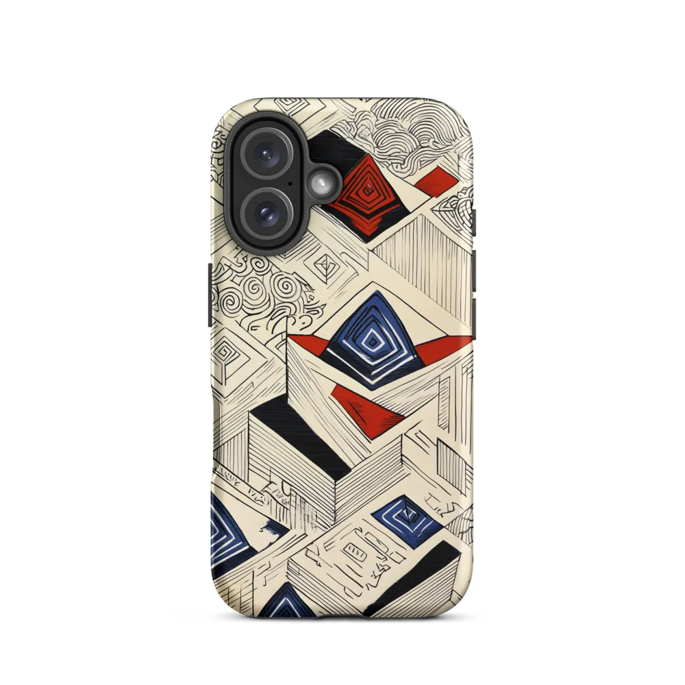 Geometric Harmony | Phone Case |  16 | Tough Case | Matte