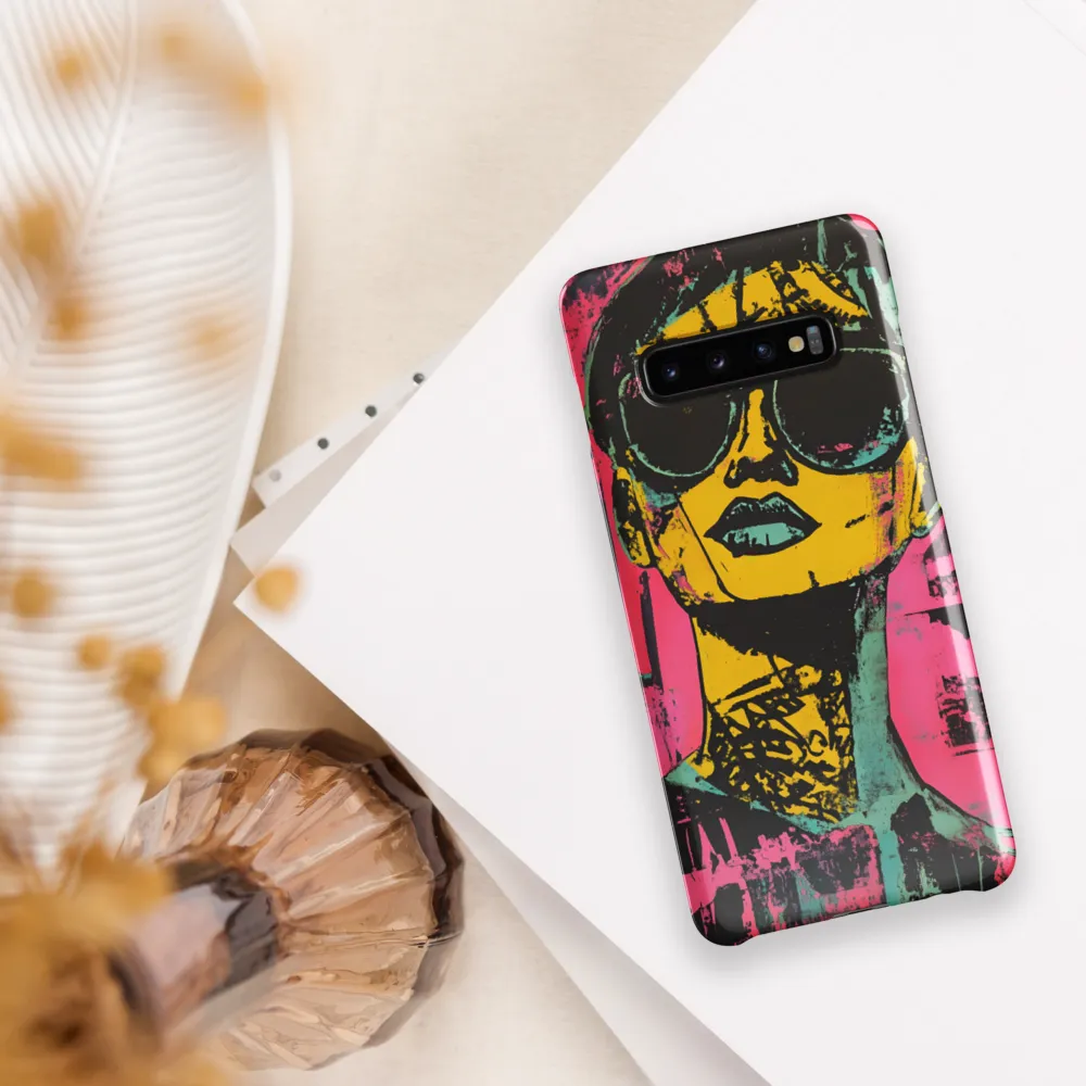 Confident Portrait in Neon Colors | Phone Case |  S10 Plus | Snap Case | Glossy