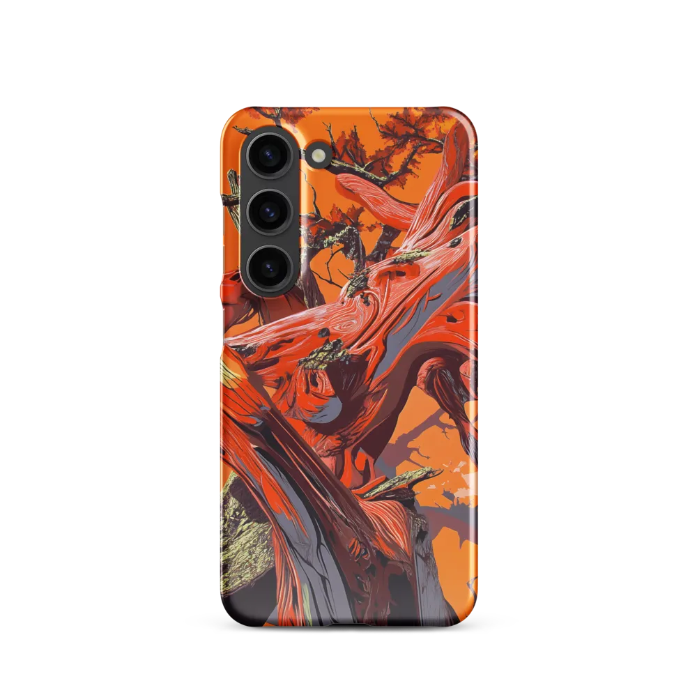 Life in Motion: An Abstract Tree | Phone Case |  S23 | Snap Case | Glossy