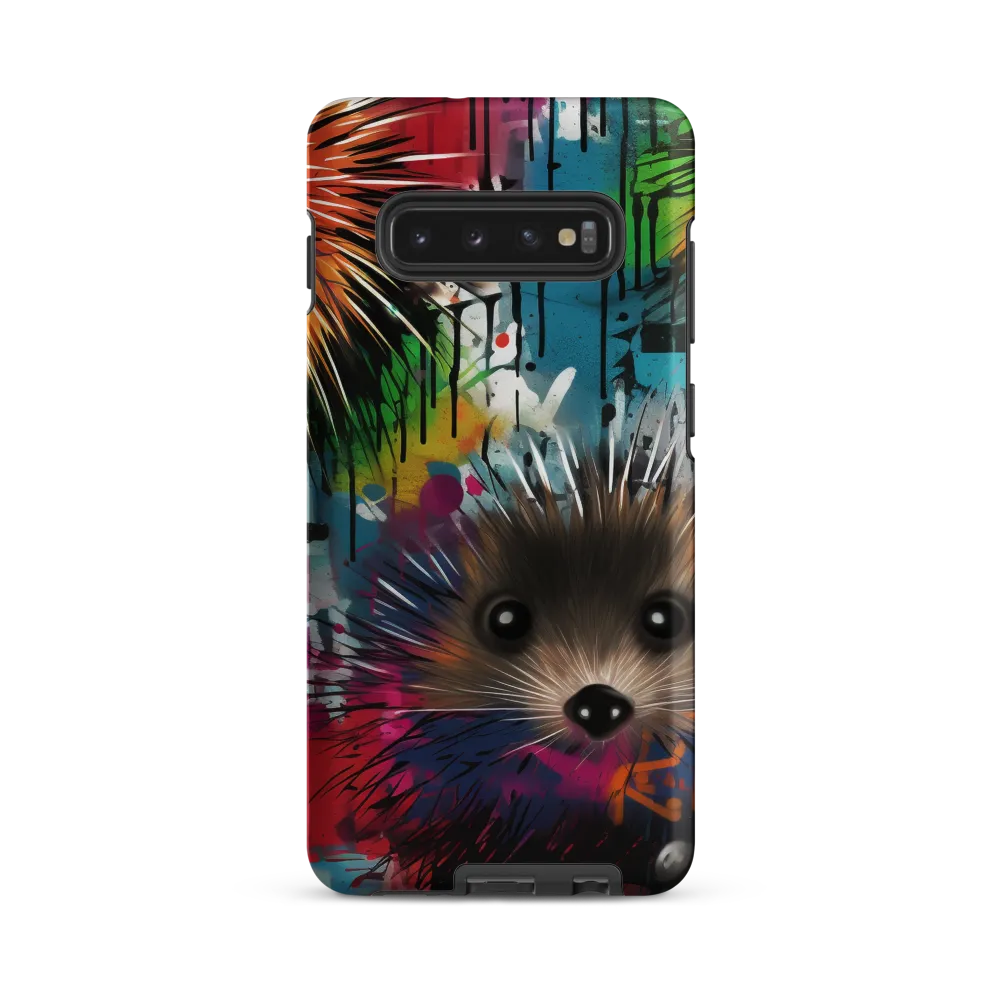 Whimsical Hedgehogs in a Kaleidoscopic Wonderland | Phone Case |  S10 Plus | Tough Case | Matte