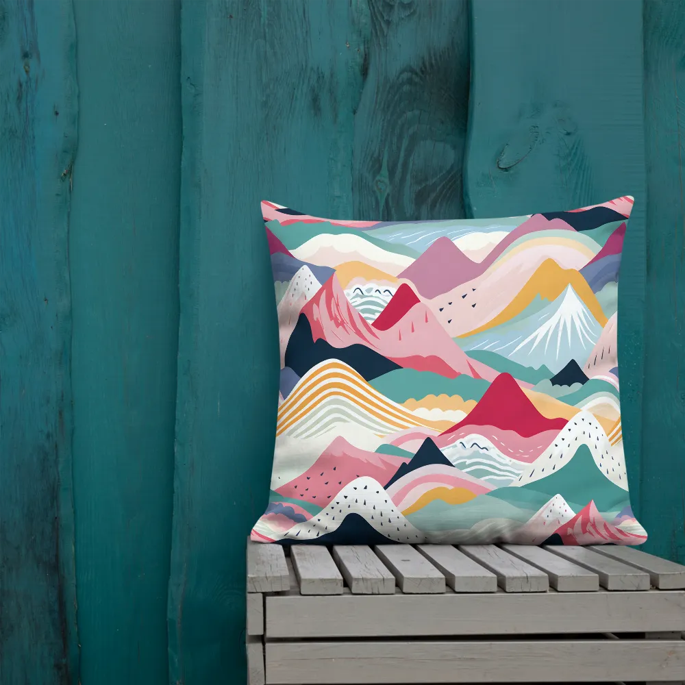 Harmonious Mountain Waves | Pillow & Pillow Case | Multiple Sizes