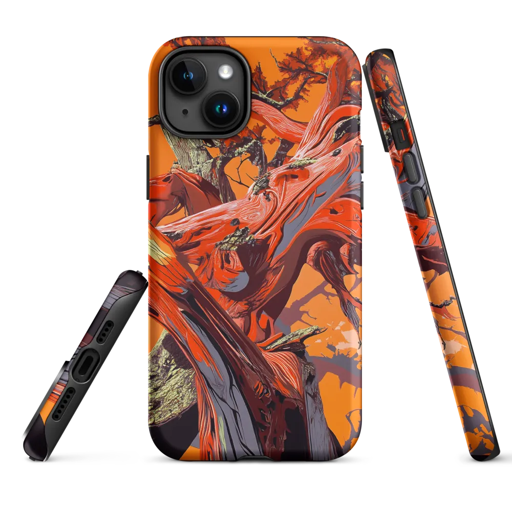 Life in Motion: An Abstract Tree | Phone Case |  15 Plus | Tough Case | Matte