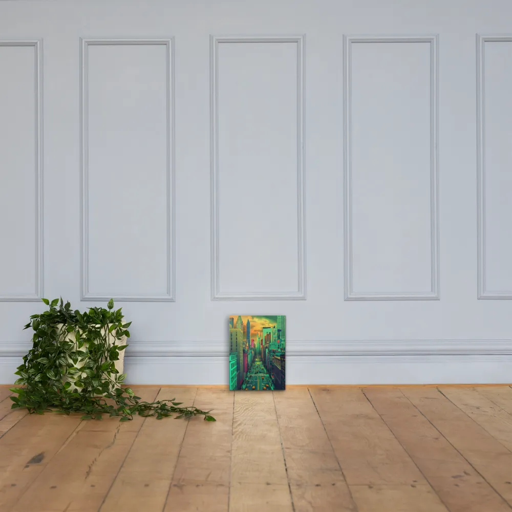 Urban Surrealism: Neon Dreams | Canvas | 12″×16″