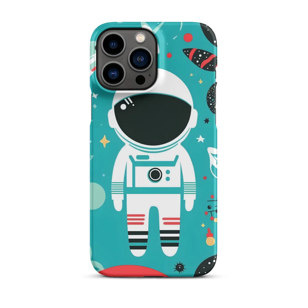 Whimsical Astronaut in Cosmic Wonderland