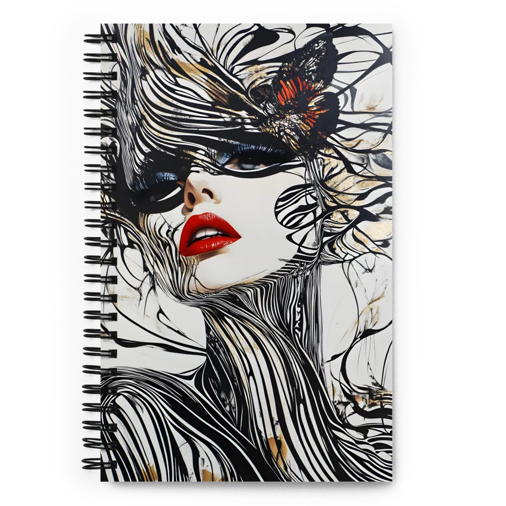 Whispers of Elegance | Spiral Notebook