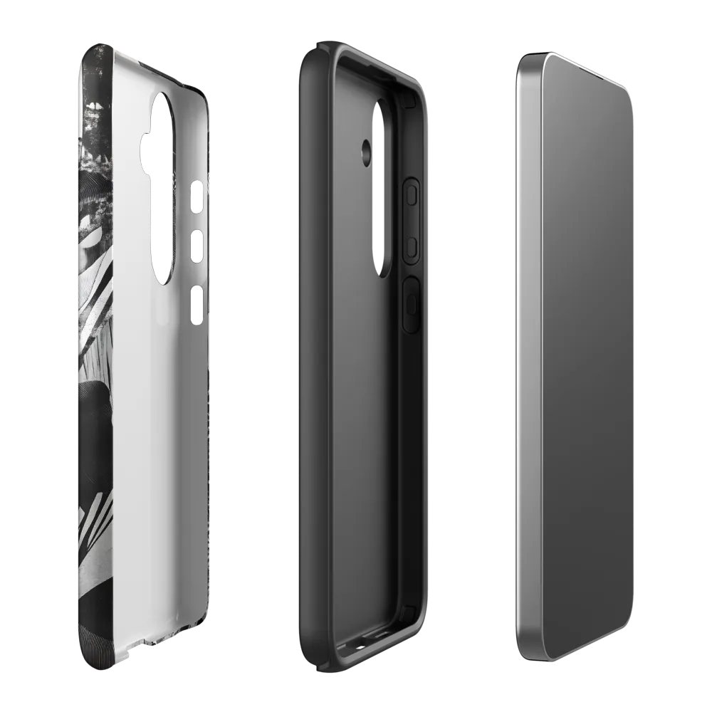 Monochrome Serenity in Tropical Foliage