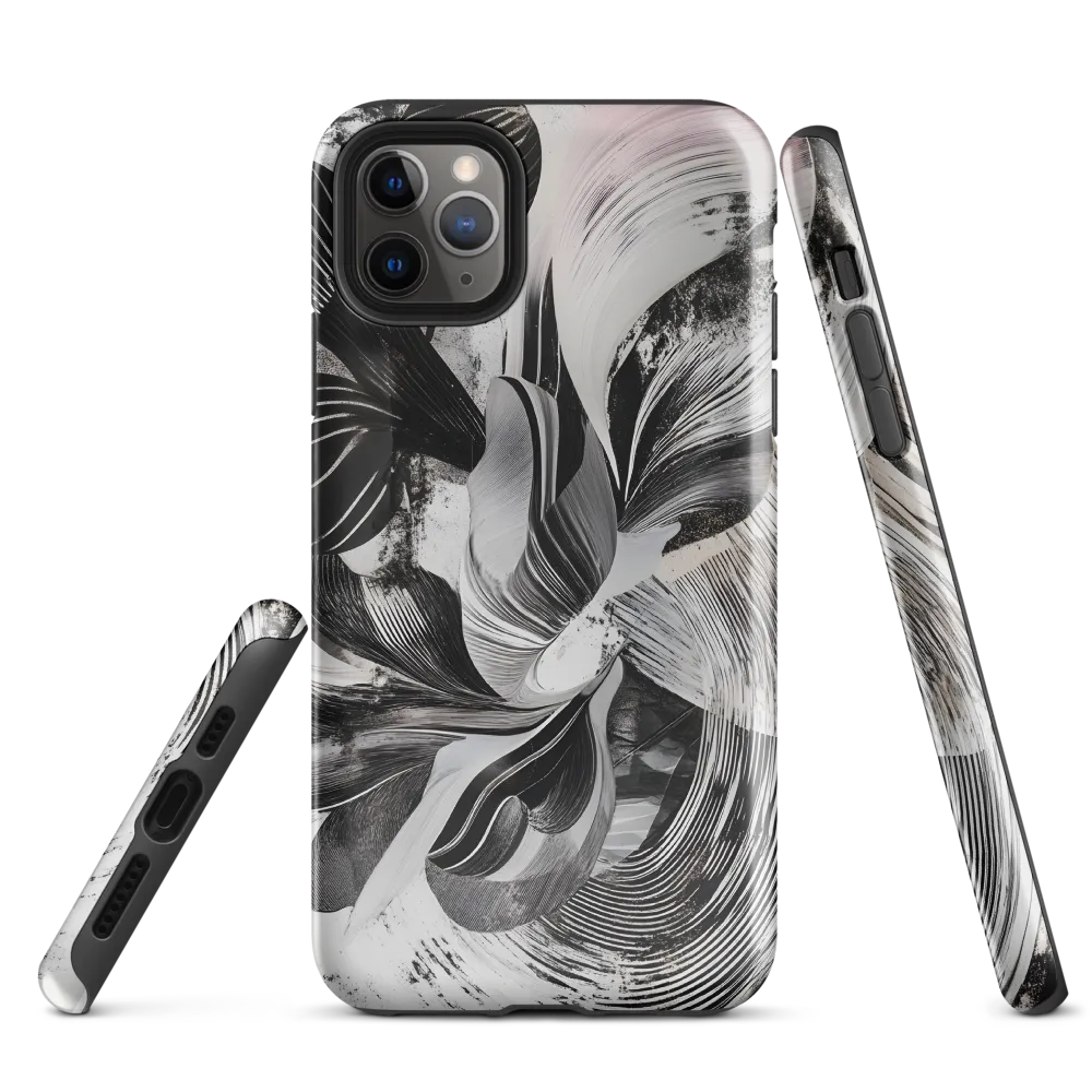 Fluid Harmony in Monochrome | Phone Case |  11 Pro Max | Tough Case | Glossy