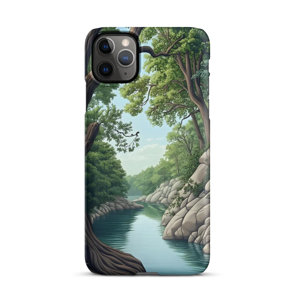 Tranquil Reflections: A Serene River Landscape