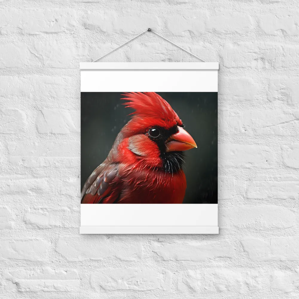 The Bold Cardinal | Poster With White Wood Hanger | 16″×20″
