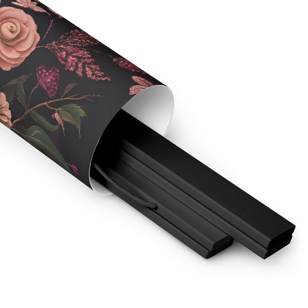 Botanical Elegance | Poster With Black Wood Hanger | 16″×16″