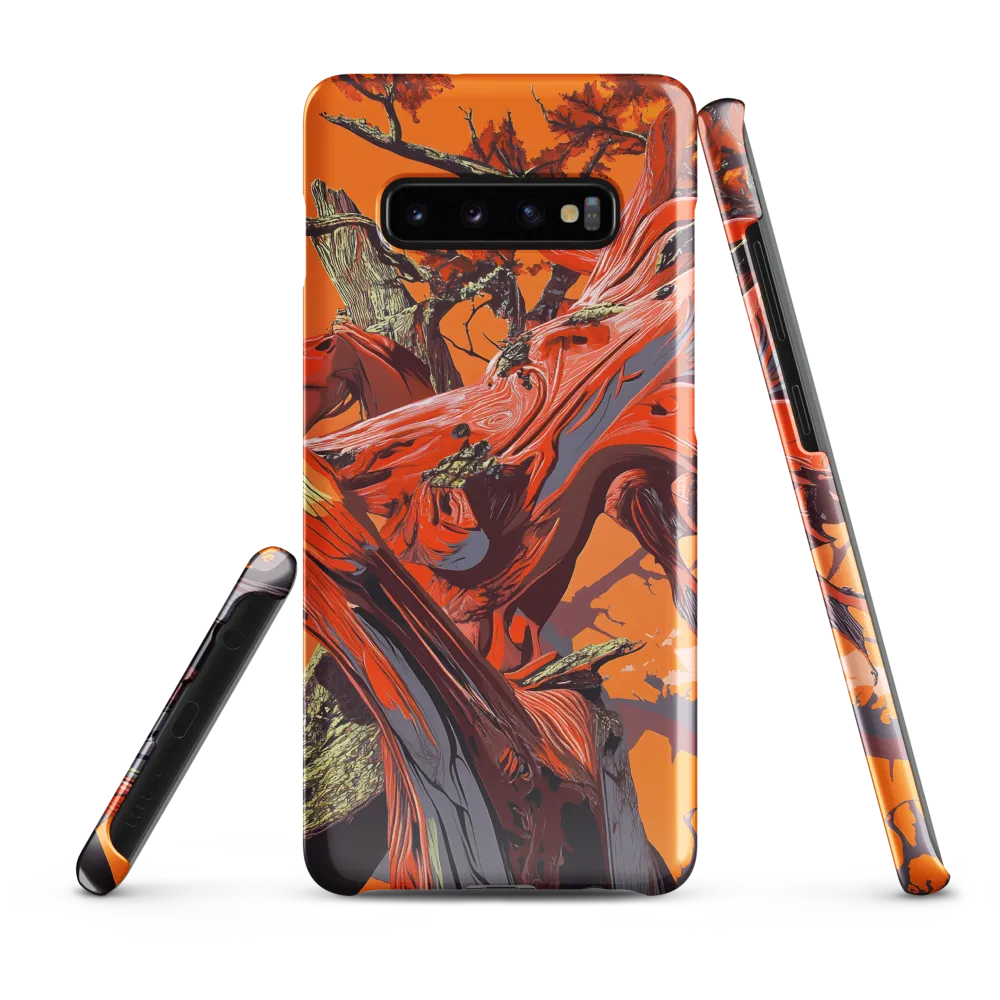 Life in Motion: An Abstract Tree | Phone Case |  S10 Plus | Snap Case | Glossy