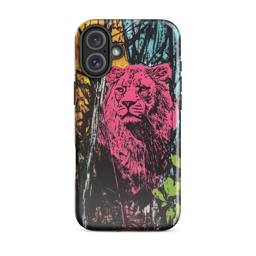 Fierce Vibrance: The Pink Lion
