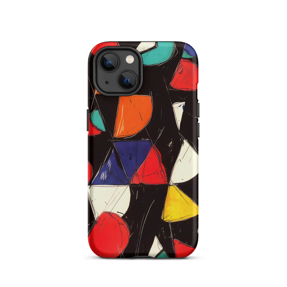 Vibrant Geometric Symphony | Phone Case |  13 | Tough Case | Matte