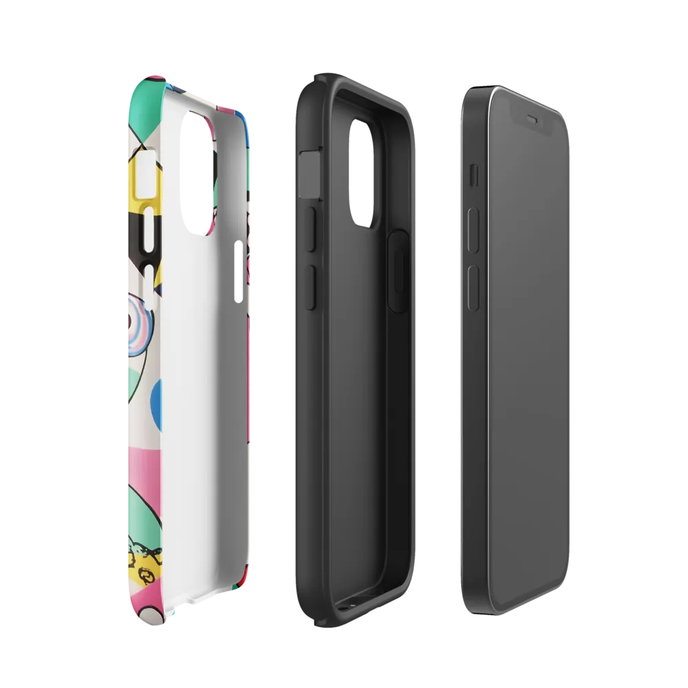 Dynamic Interplay of Shapes | Phone Case |  12 mini | Tough Case | Glossy