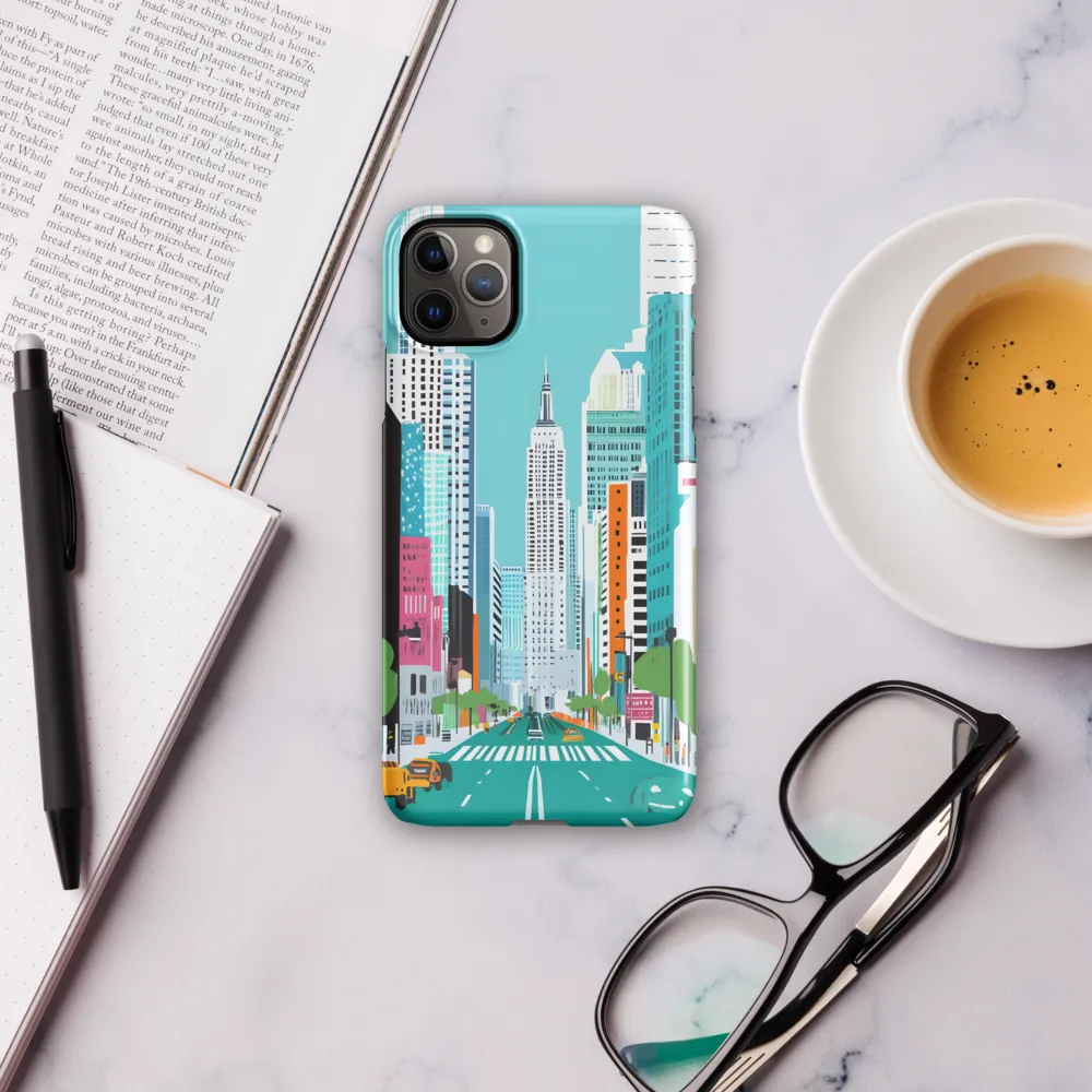 Urban Symphony: A Modern Cityscape | Phone Case |  11 Pro Max | Snap Case | Glossy