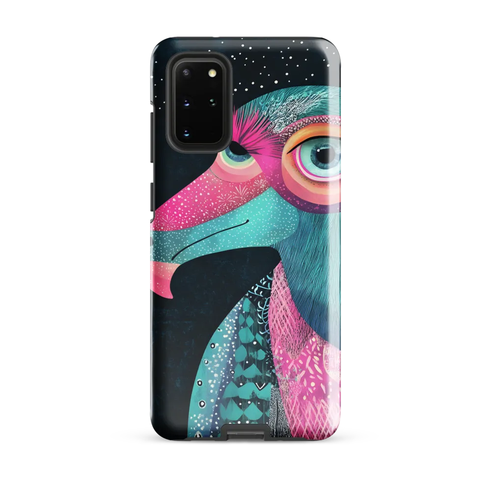 Whimsical Vulture: A Dance of Colors