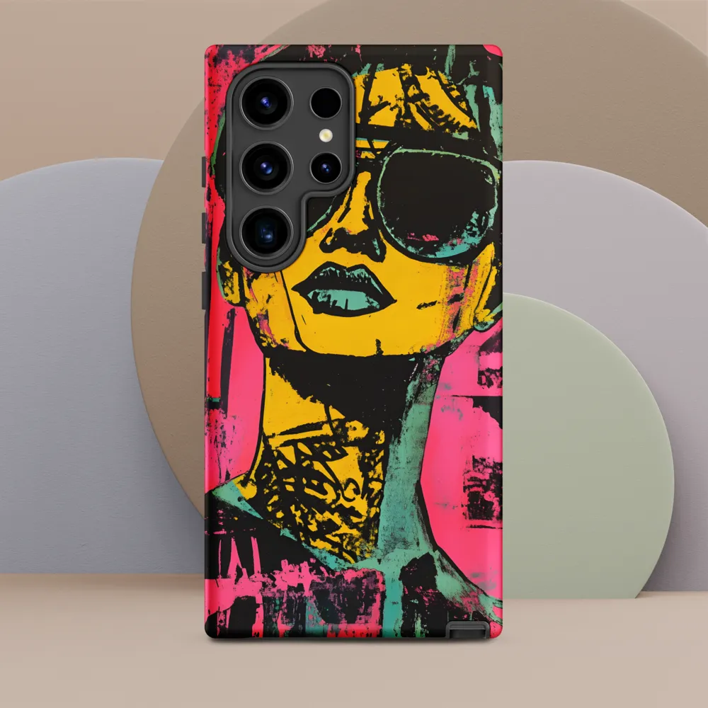 Confident Portrait in Neon Colors