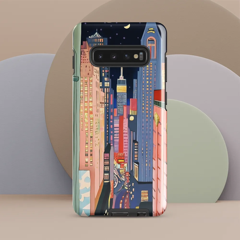 Urban Dreamscape: A Pop Art Night | Phone Case |  S10 Plus | Tough Case | Glossy