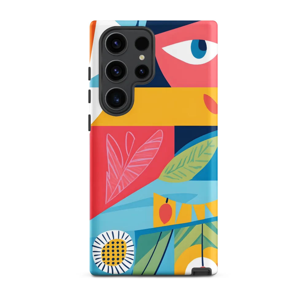 Vibrant Geometric Visage