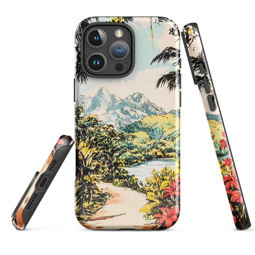 Tropical Serenity | Phone Case |  16 Pro Max | Tough Case | Glossy