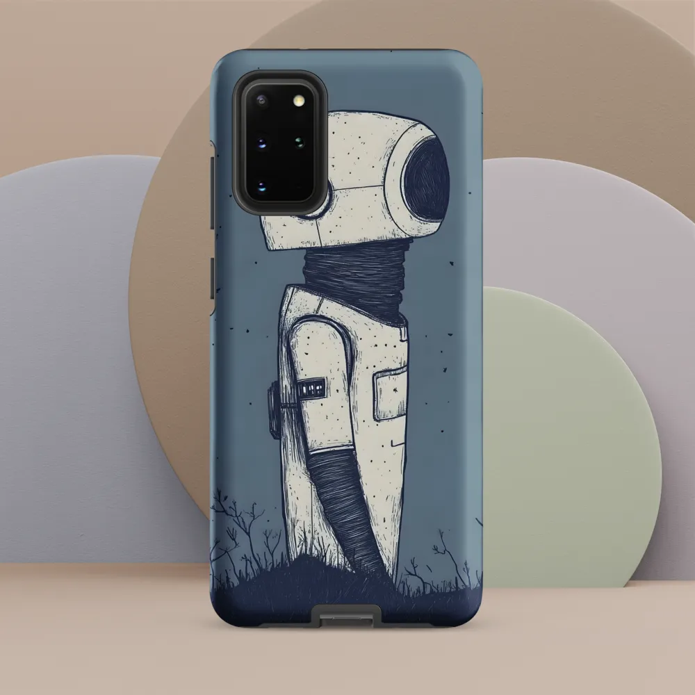 Contemplative Robot in a Barren Landscape