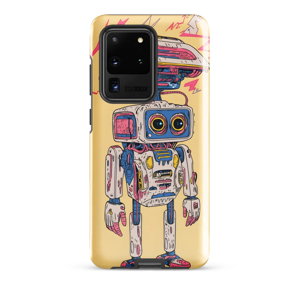 Whimsical Robot Delight | Phone Case |  S20 Ultra | Tough Case | Glossy
