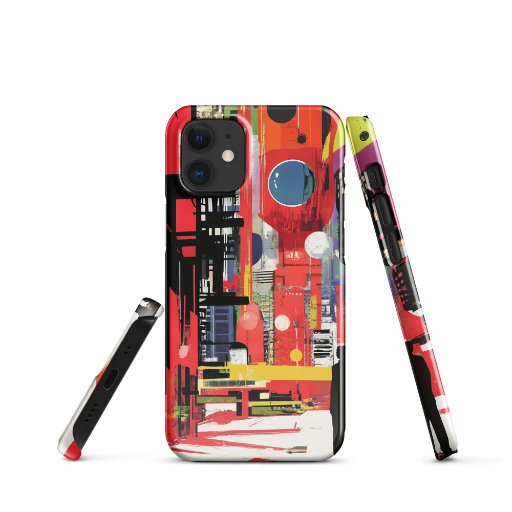 Urban Echoes: A Futuristic Reverie | Phone Case |  12 Mini | Snap Case | Glossy